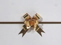 8 inch BUTTERFLY BOW METALLIC GOLD PK/10
