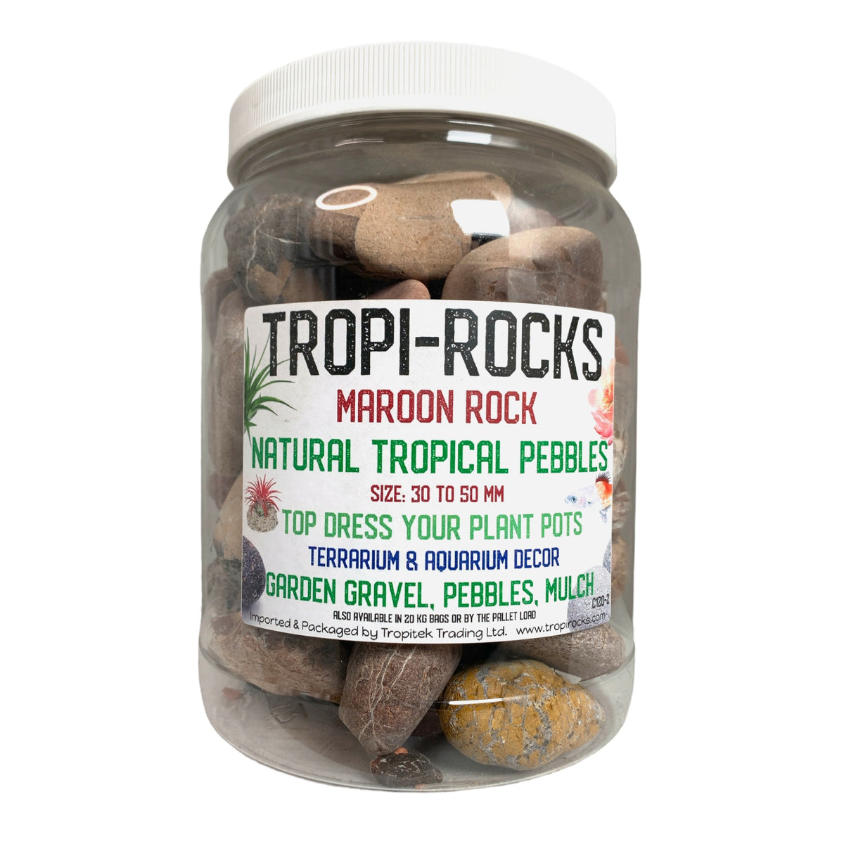 Maroon Pebbles 30-50 MM - 2570g Average - Medium PB2 JAR