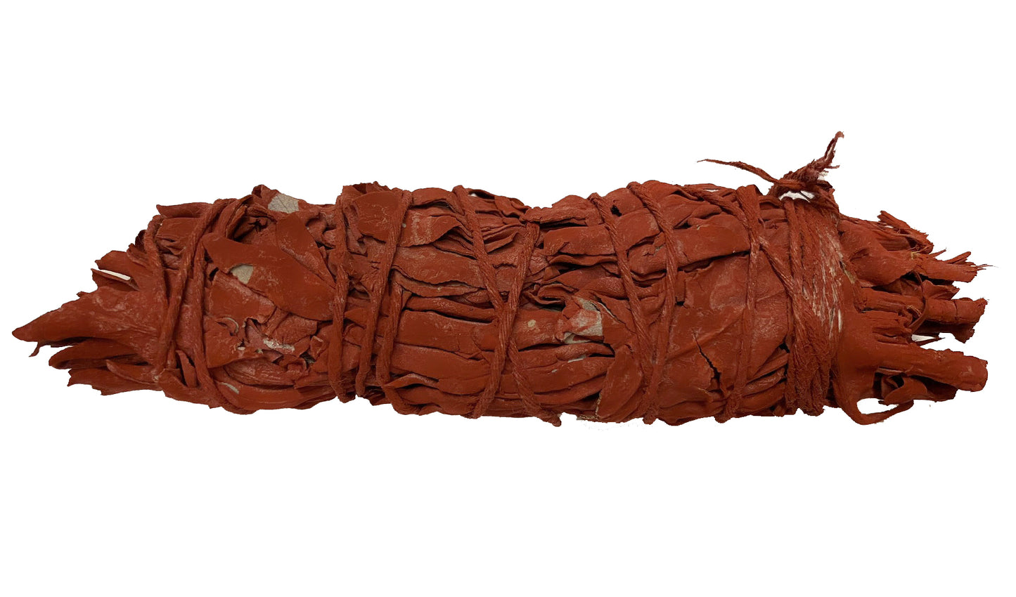 Dragons Blood Resin & White Sage 4 inch Smudge Stick Bundle - Wand -