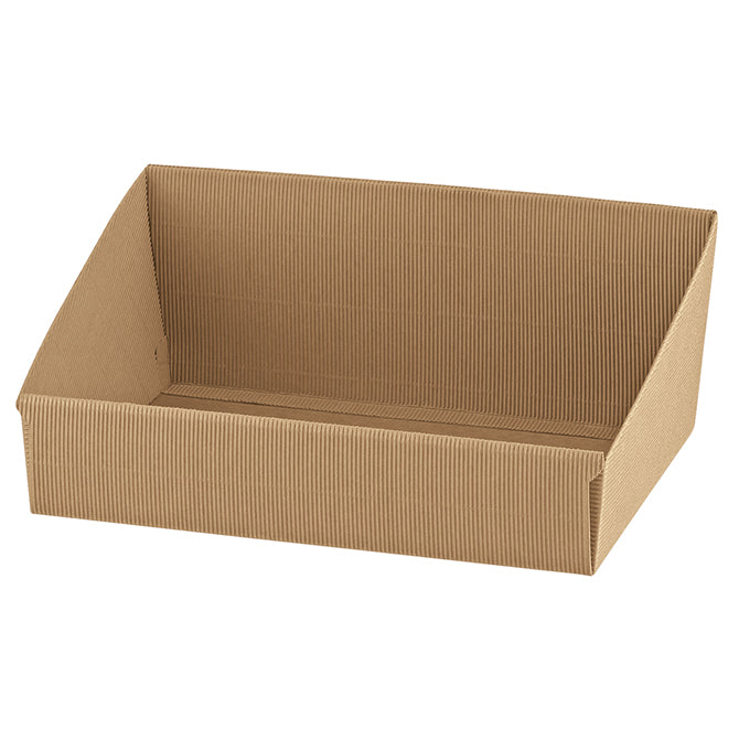 Hi Back Italian Tray - Onda Avana - 12 1/8 x 9 3/8 x 4 1/8 inch back & 2 inch front - 30 per case