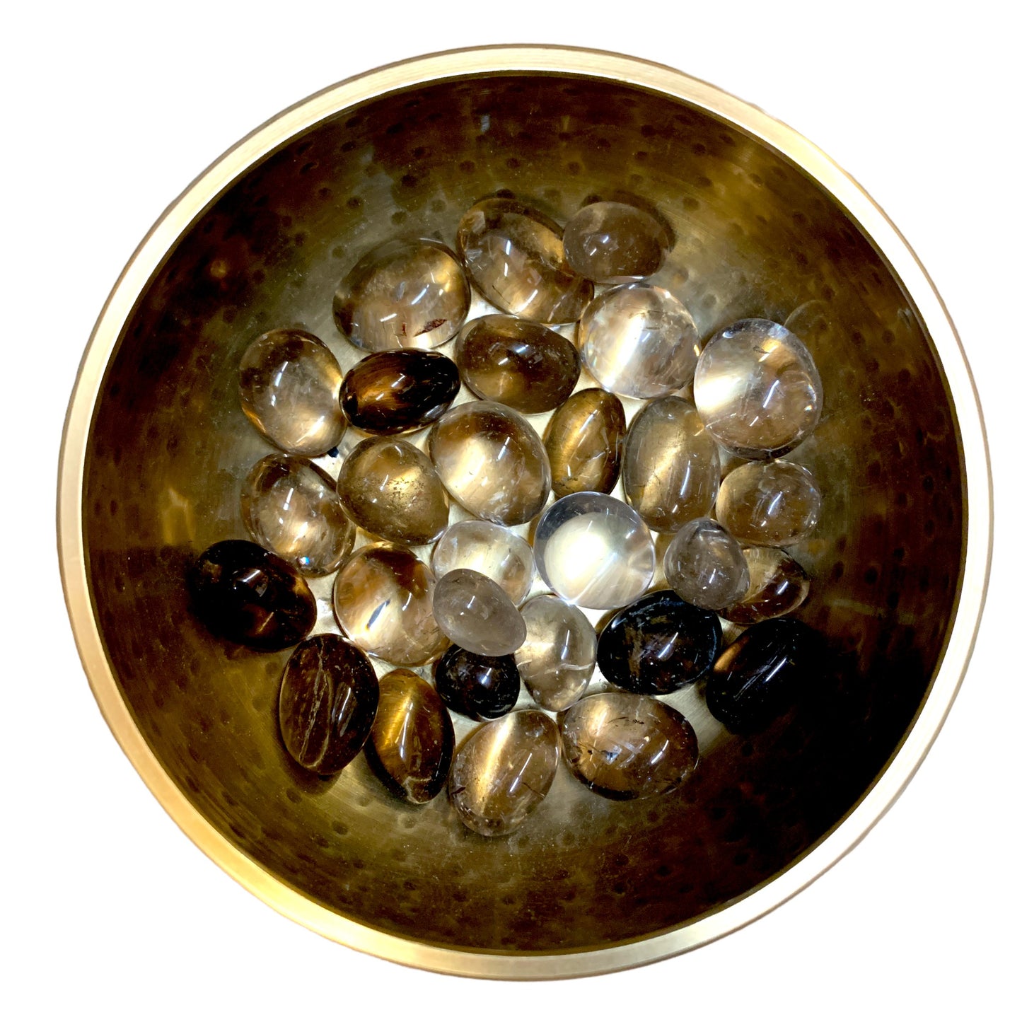 Smokey Quartz Tumbled Stones - Medium 20 - 30 mm - 1 LB - China - NEW822