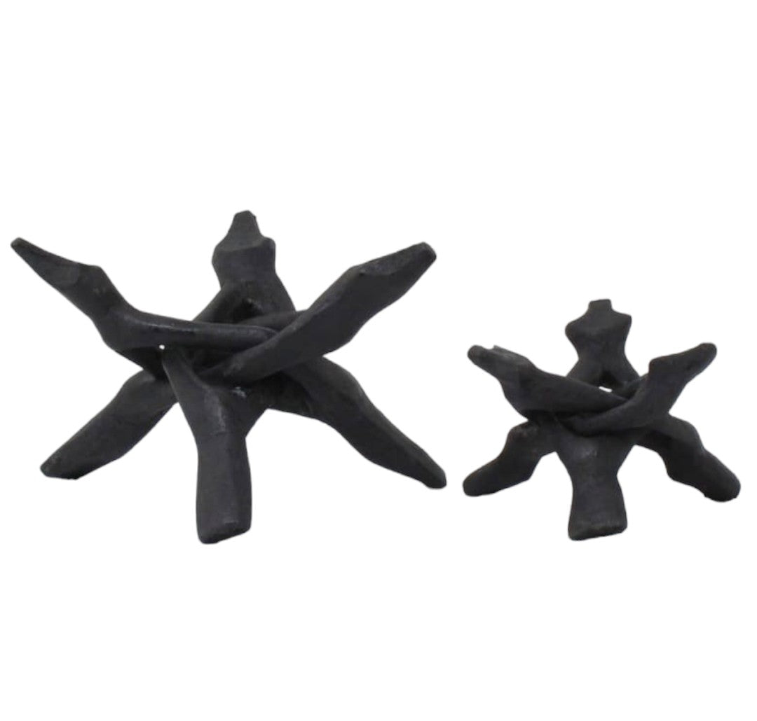 WOODEN COBRA DISPLAY STAND 3 LEGS - 8 inch - Black
