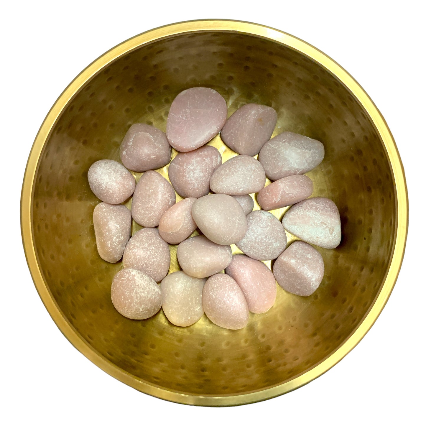 PINK OPAL Rounded Tumbled Stones - Medium 20-30mm - 1 lb. - China