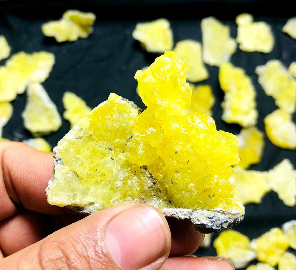 Yellow Brucite aka Brocite Specimens - Pakistan - Price per Piece & by Quality (Make note of id# and put in order comments) - CRYSTAL REQUEST - NEW224