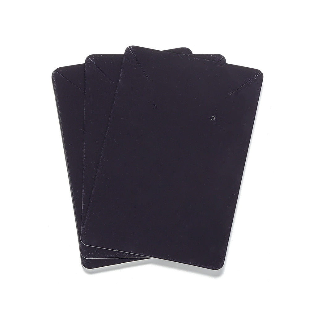 Pack of 50 Black Jewelry Display Cards for Earrings Necklace - 90x60mm - Made in China - NEW1024