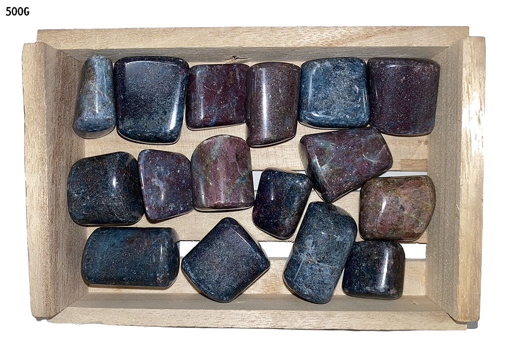 Ruby Kyanite Tumbled Stones - Medium 25 - 35mm - 500 GRAMS 1.1 LB - India