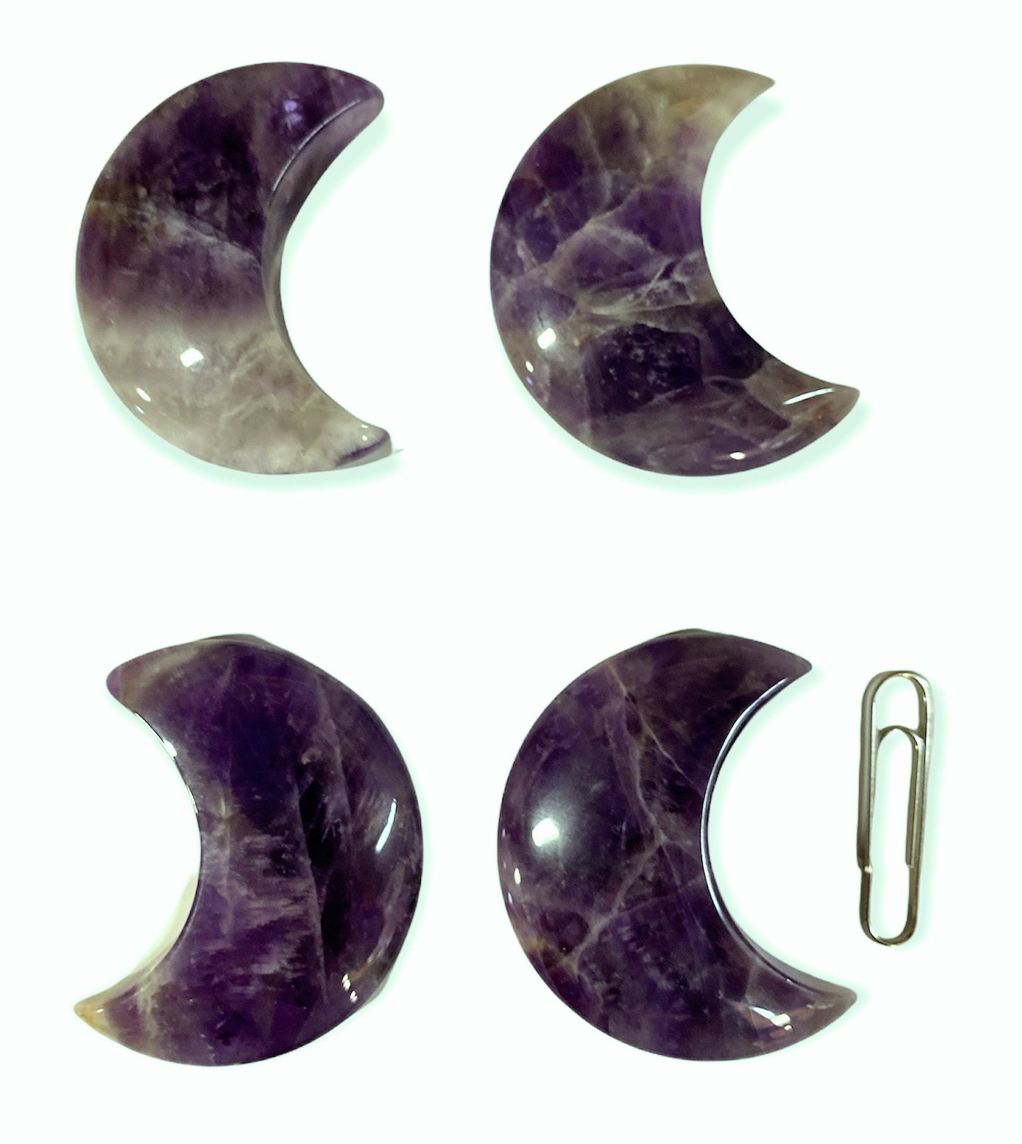Amethyst Crescent Moon - 5cm - China