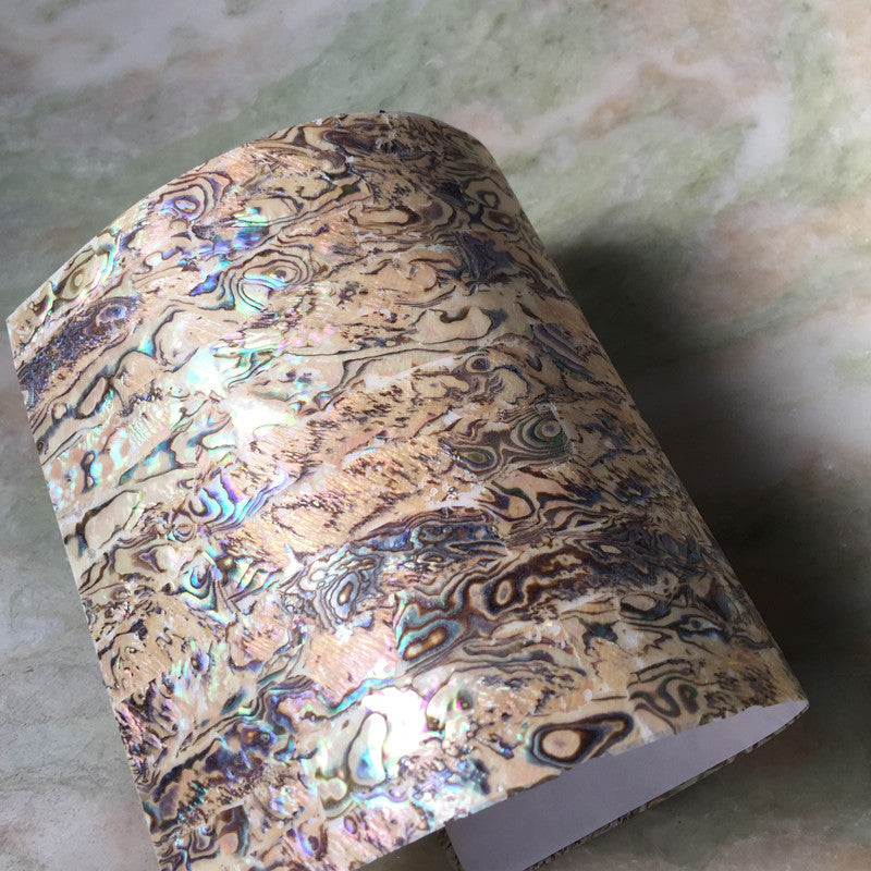 Abalone Shell Flexi Sheet Rectangle - Adhesive back - Size:240x140mm - China