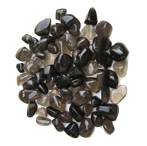 Smokey Quartz Tumbled Stones - Medium 25 - 35 mm - 500 grams - India - NEW422