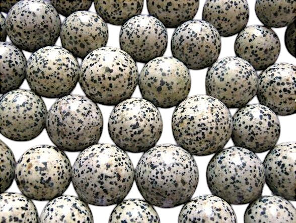 Dalmatian Jasper - 40-90mm - Sphere - Sold by the gram - India - NEW225