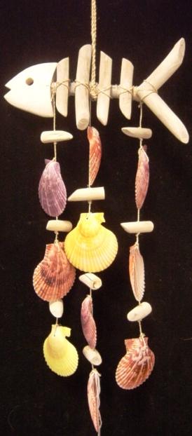 WC-201309 DRIFTWOOD WHITEWASH FISH CHIME