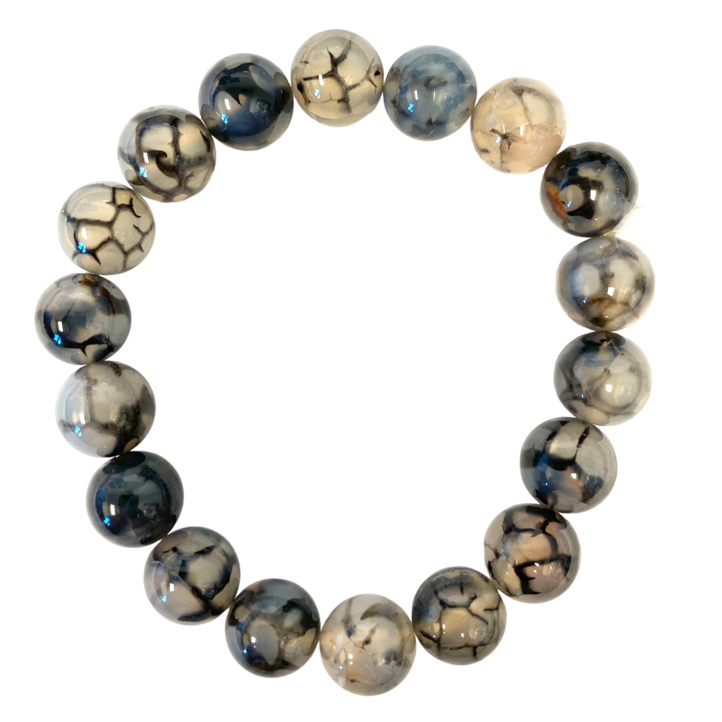 Dragon Vein Dragon Agate - 8mm Bracelet - 7 inch - China - NEW323