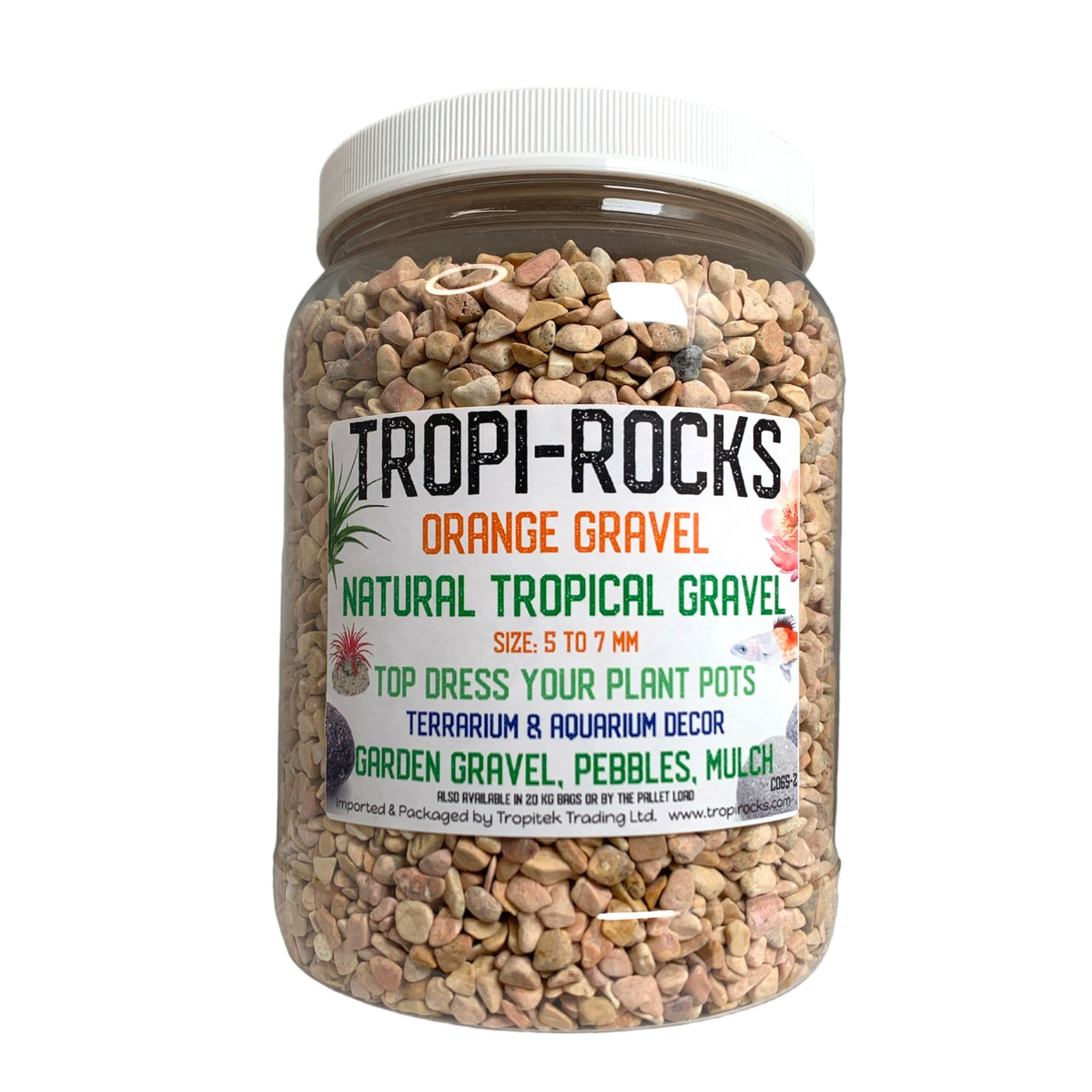 Orange Gravel 5-7 MM - 2880g Average - Medium PB2 JAR