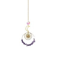 K9 Aura Crystal Hanger Suncatcher Purple - 10.5 inch -