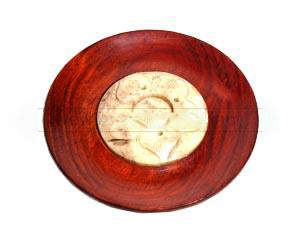 Wood with Soap Stone Stick or Cone Burner 4"D (2 pieces)