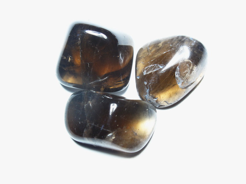 Smokey Quartz Tumbled Stones - Medium 20 - 30 mm - 1 LB - Madagascar