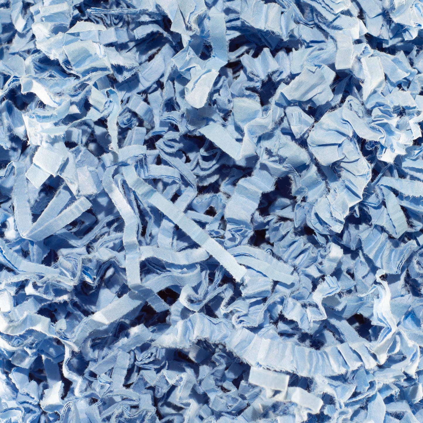 Light Blue Sizzle-Fill Gift Basket Filler - 25 lb Box - Made in Canada