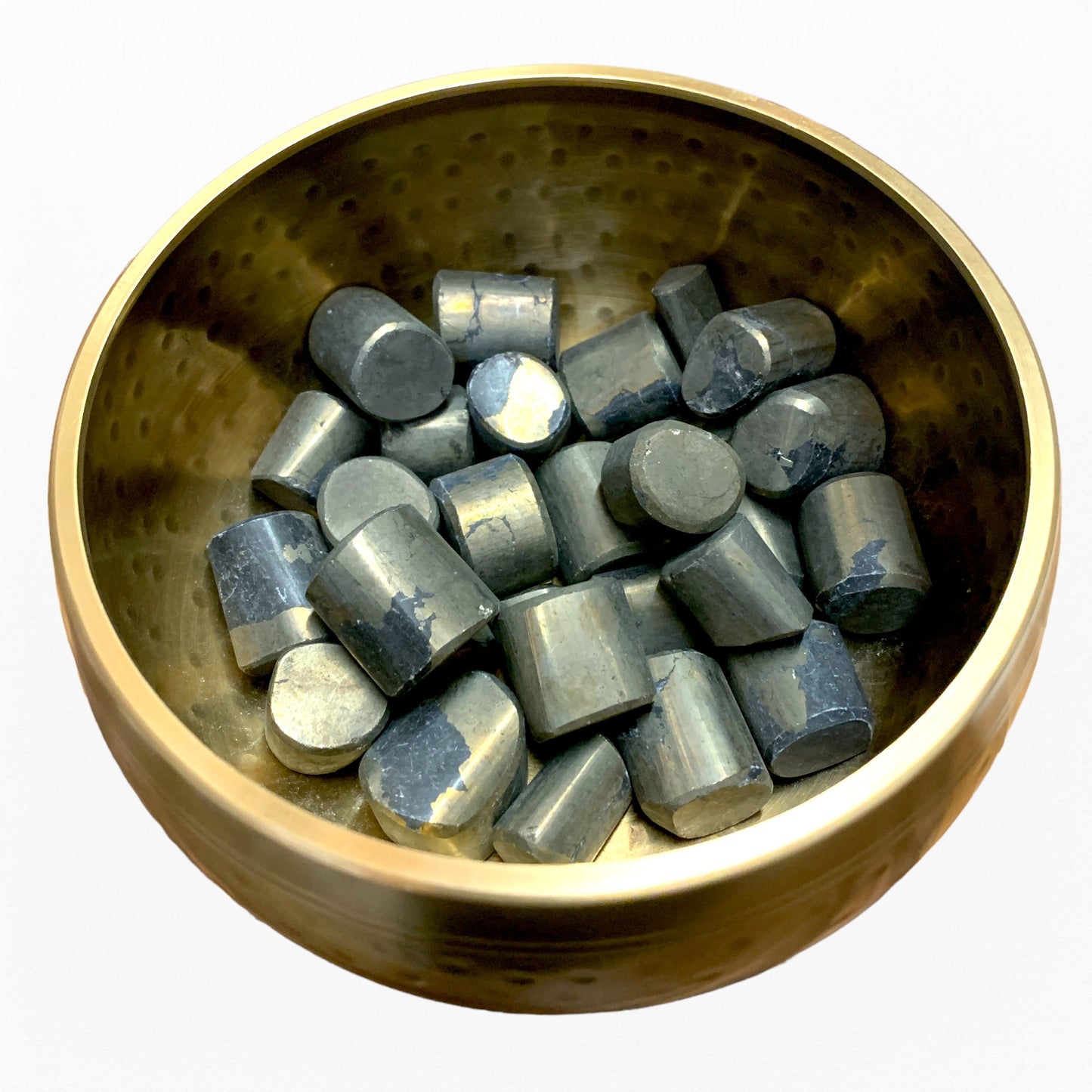Golden Pyrite Hand Polished Tumbled Stones - 30-40mm - 500 grams - India - NEW1222