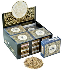 Goloka Copal Resin Incense - Display Box With 12 Packs 50 grams
