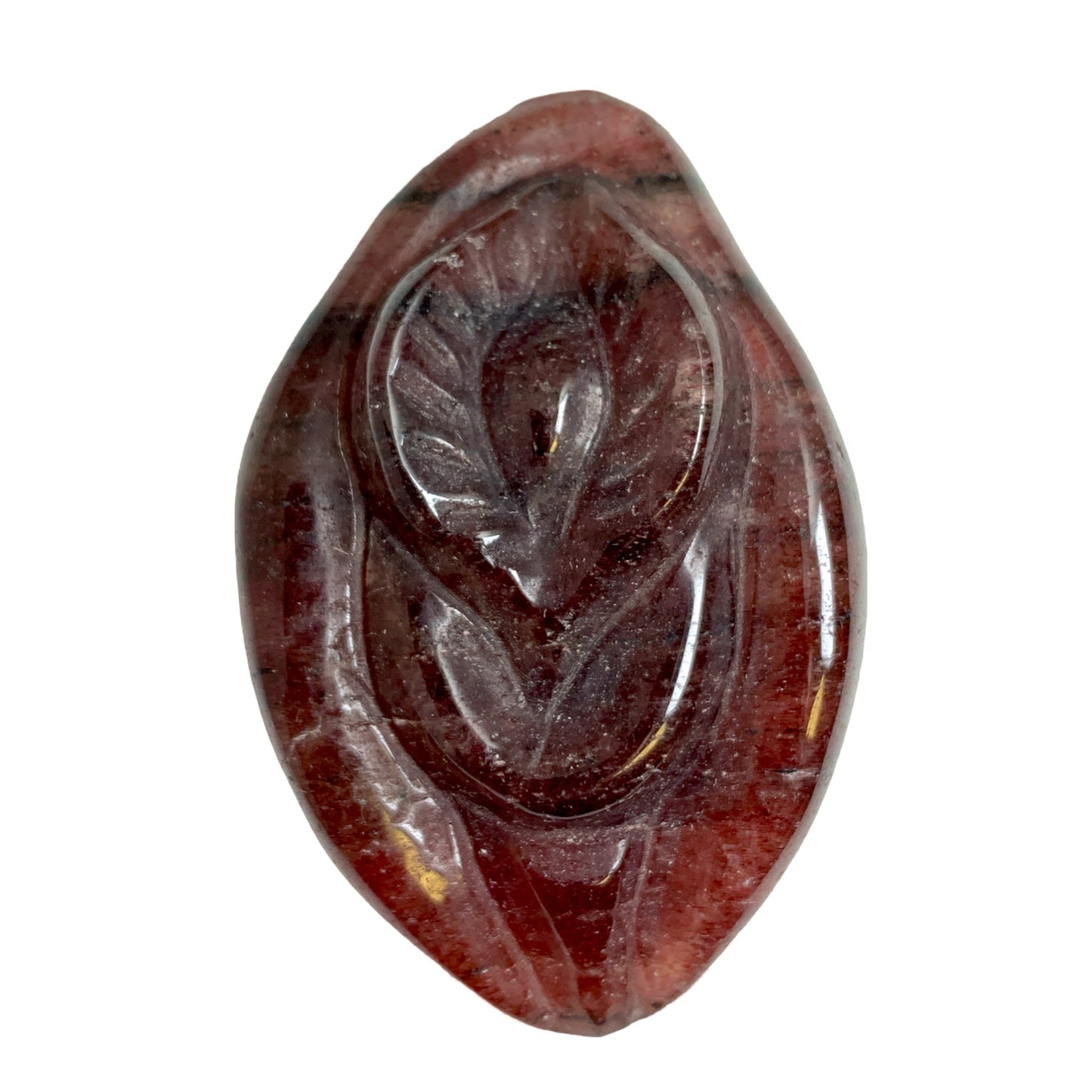 Female Body Part Yoni Vulva Vagina - Strawberry Quartz - 2.25 inch - China - NEW423