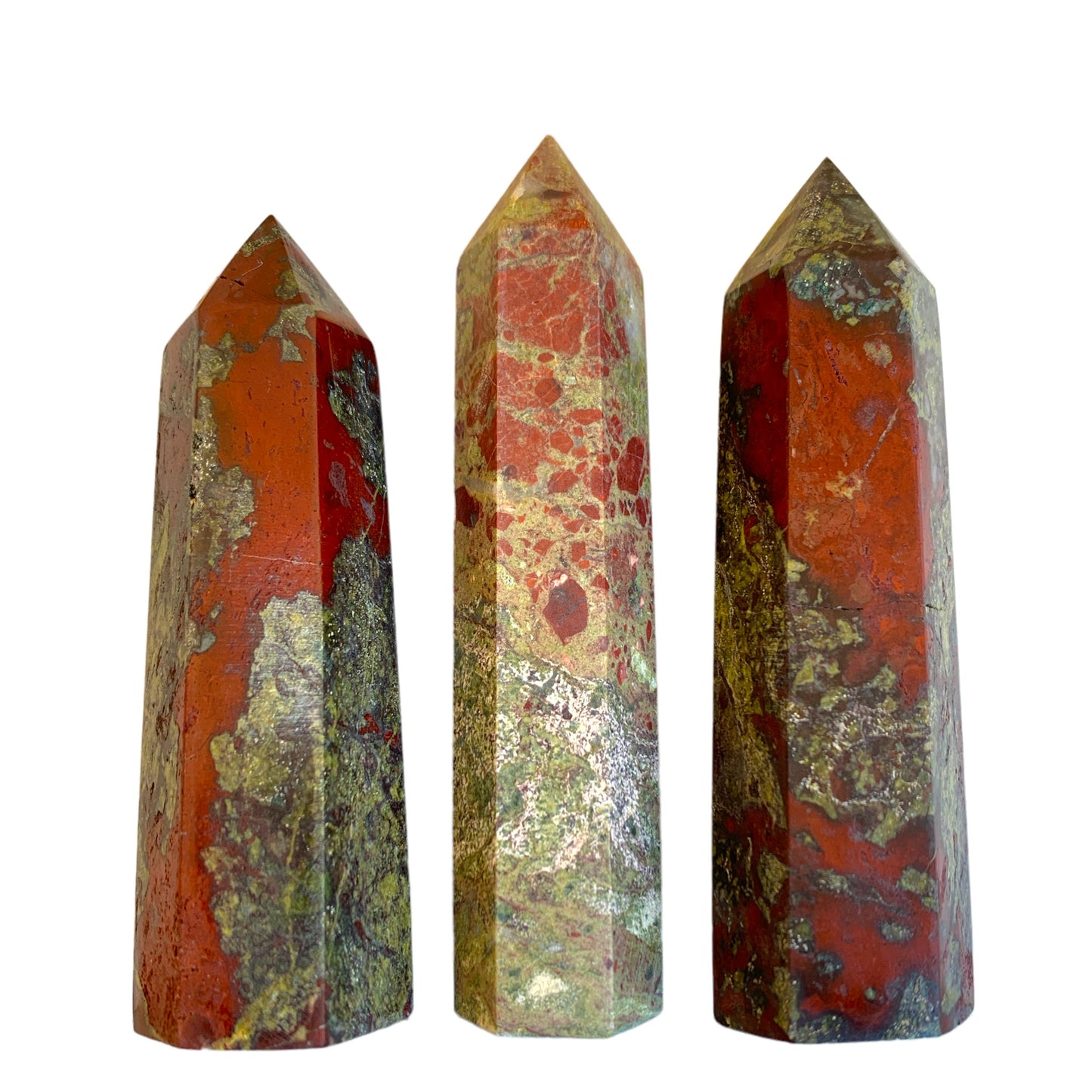 Dragon Blood Stone - 2.5 to 5 inch - Price per gram - China - NEW622 - Polished Points