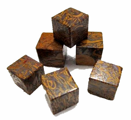 CALLIGRAPHY Cubes Stones 25x25mm - 30 Grams - India