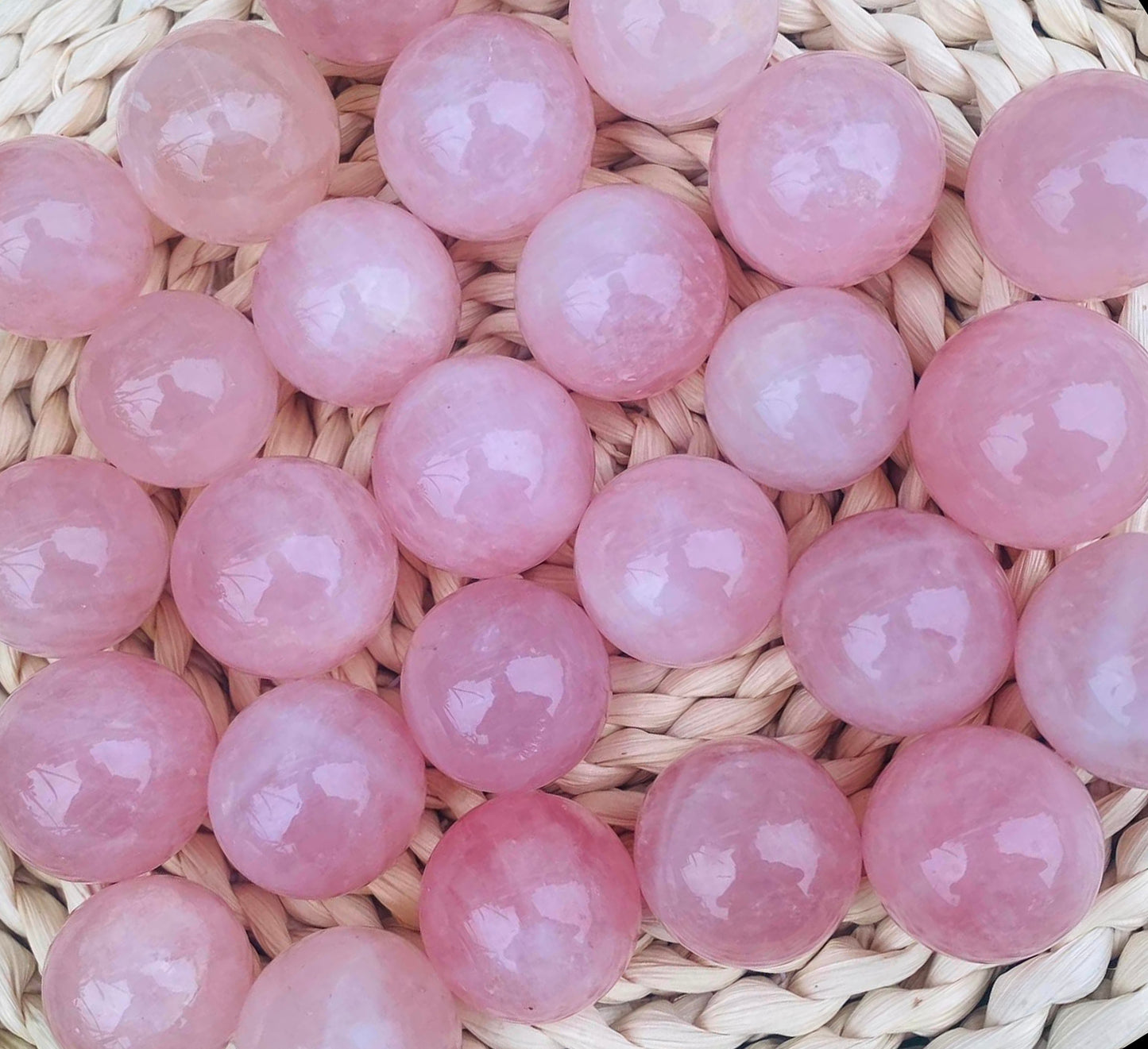 ROSE QUARTZ - 35mm - Sphere - China - NEW223