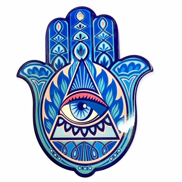 Blue Hamsa Hand - Large Hot Pad - China - NEW1122