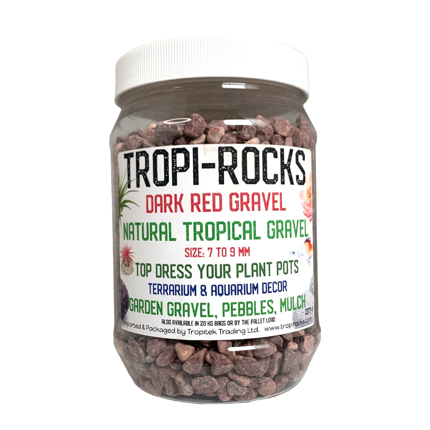 Dark Red Gravel 7-9 MM - 1450g Average - Small PB1 JAR
