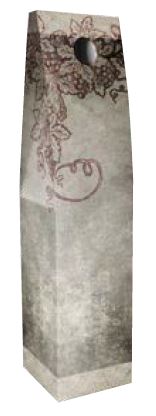 Wine Poetry- Poesia di Vino Design Single WINE Bottle Box 750ml CORRUGATED (50 per case) NEW421