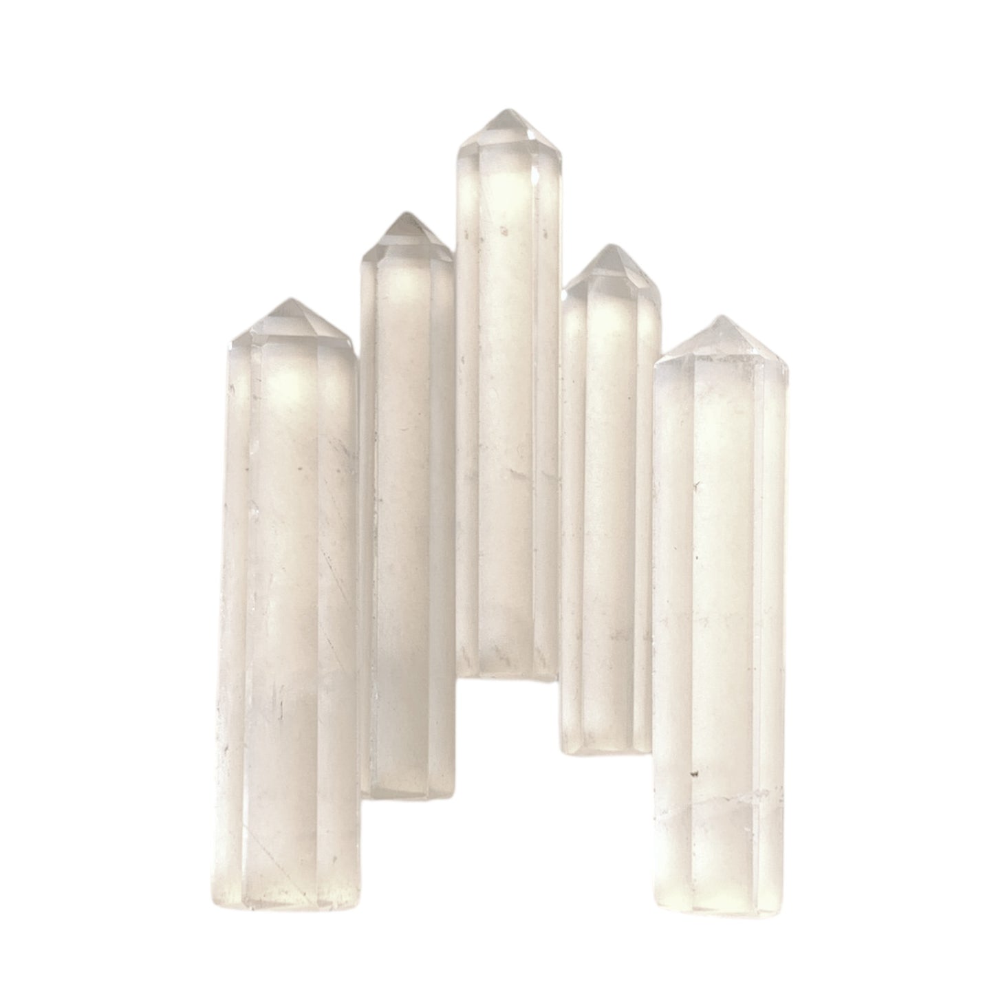 Clear Quartz - 25-35mm - Single Terminated Pencil Points - (retail purchase as singles, wholesale min order 5) - NEW1020 - India