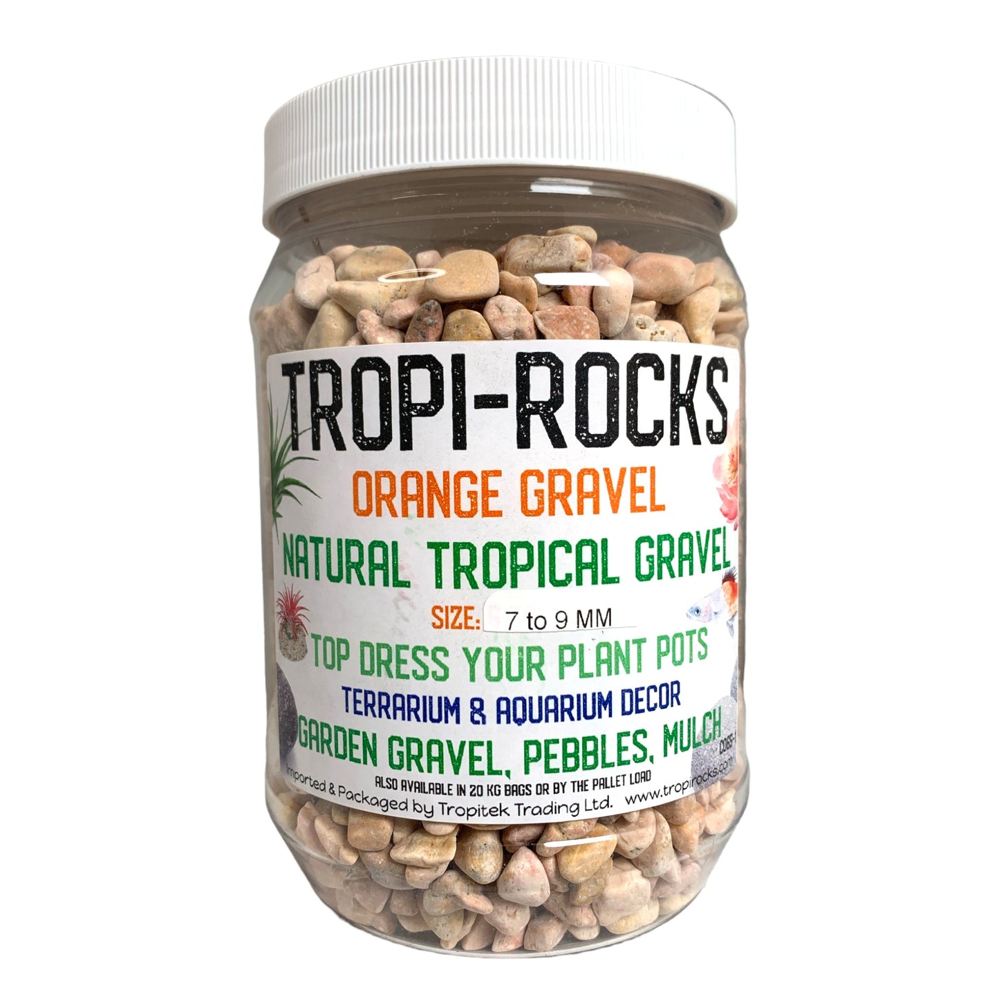 Orange Gravel 7-9 MM - 1370g Average - Small PB1 Jar