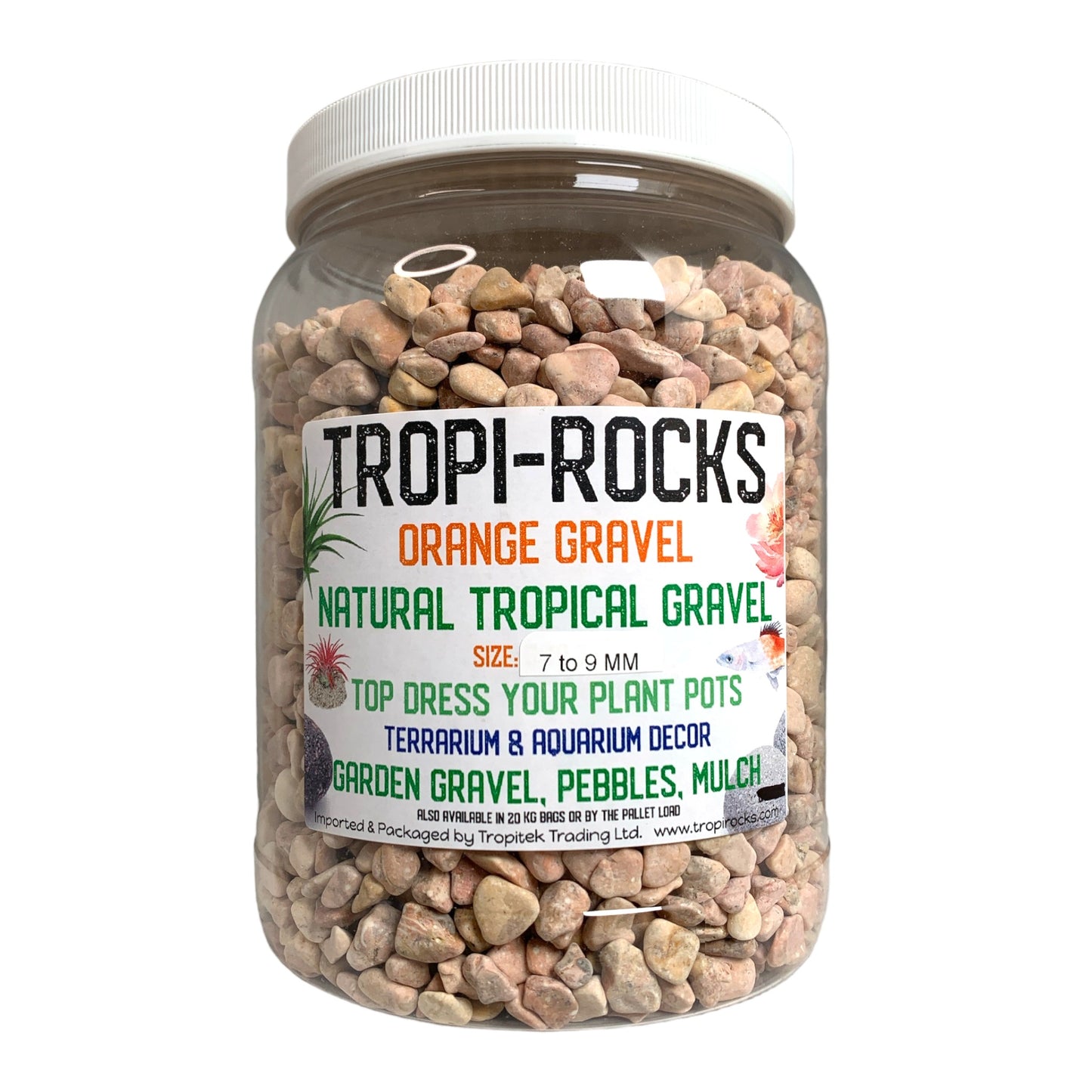 Orange Gravel 7-9 MM - 2830g Average - Medium PB2 Jar