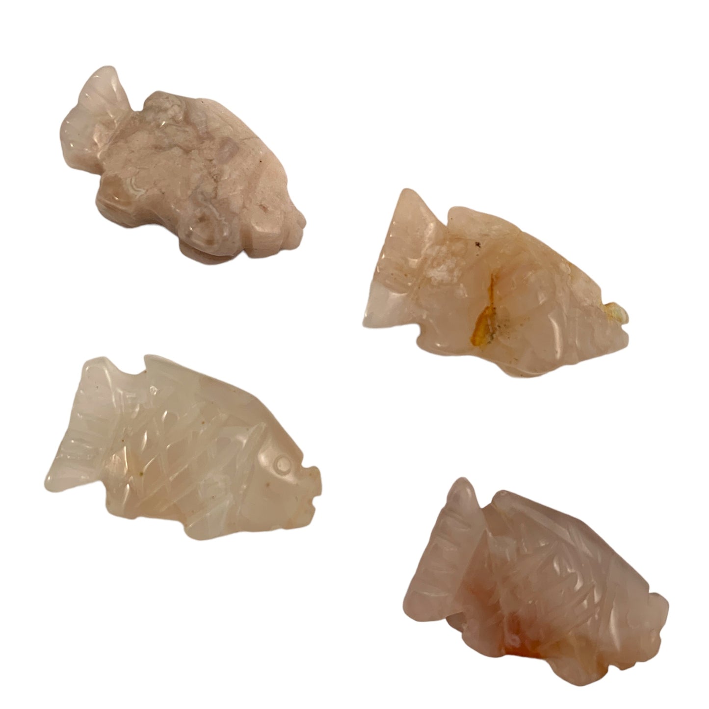 Fish - Flower Agate - Baby - 25mm - NEW1022