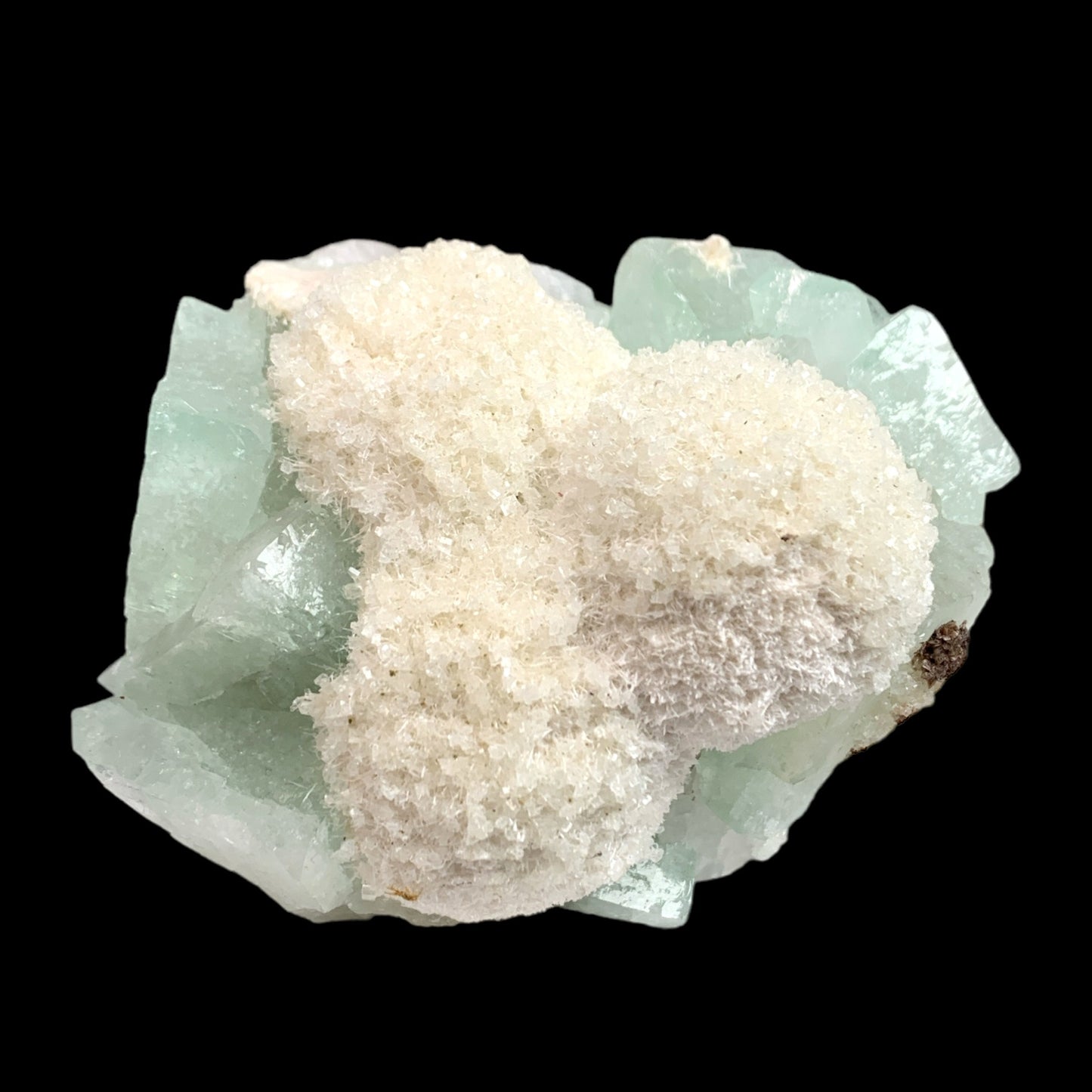 #1 Green Apophyllite with Mordenite - 306g - 3.75 inch - India- Specimen 1