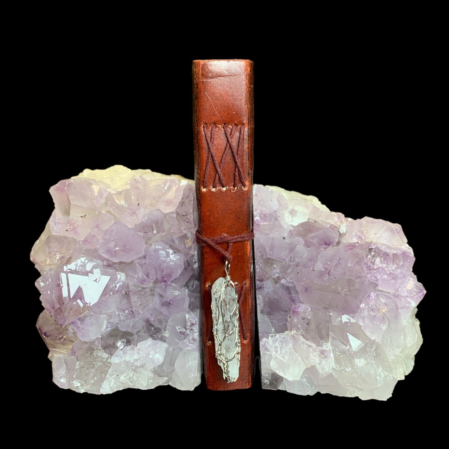 #1 Amethyst Bookends SET - 2243 Grams - Rough Edge - Brazil