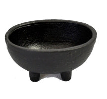 Cast Iron Cauldron Oval - No Handle - With Feet - 3 inch L x 2 inch W x 1.75 inch H - Alter Supplies