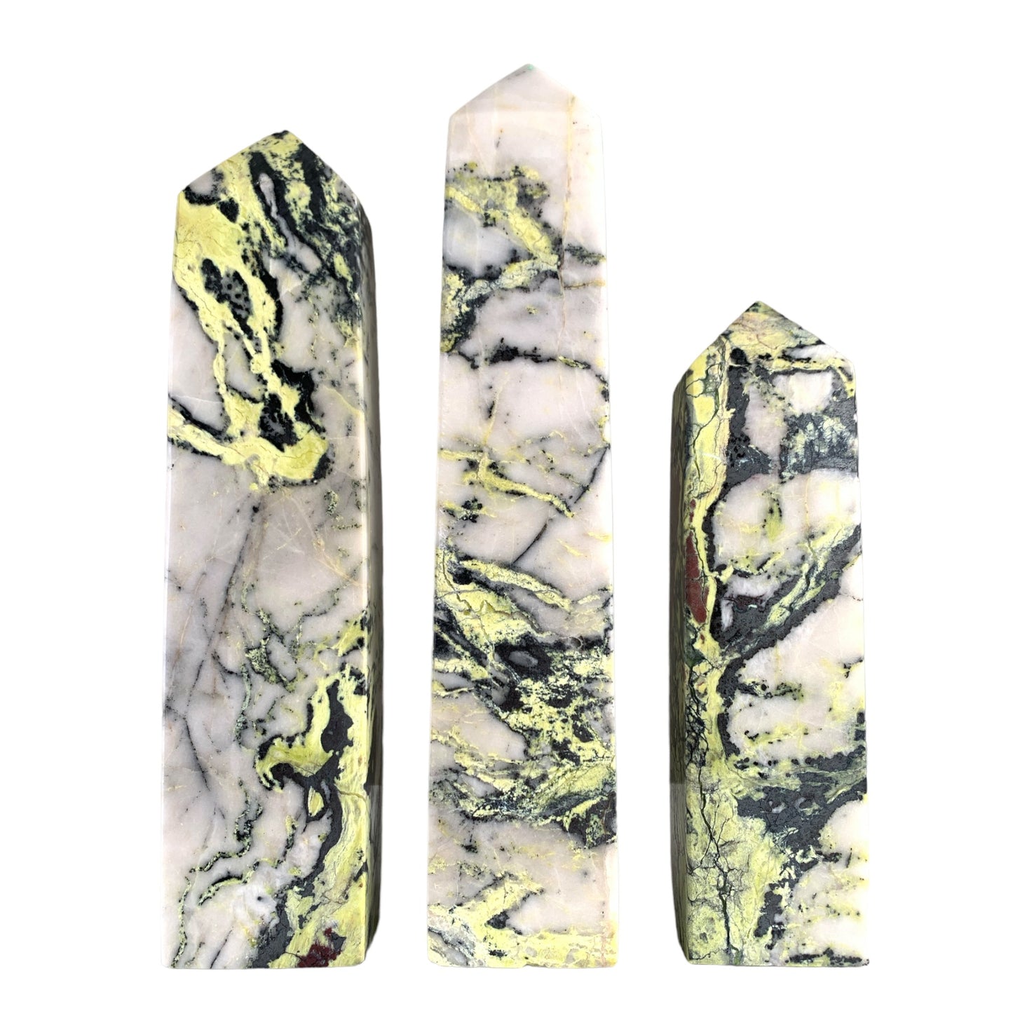Green Opal with Iron - 5-7 inch - Price per gram - NEW722 - Polished Towers