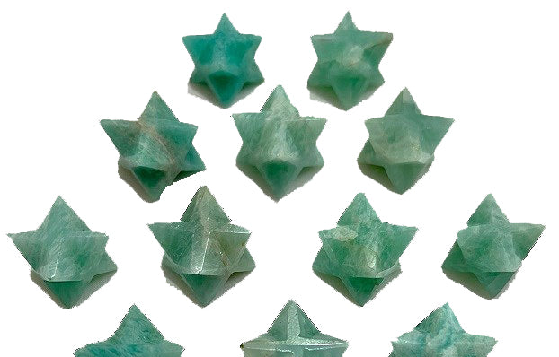 Amazonite Merkabah Star Merkaba Star 15-20mm - 15 Grams - India (Minimum 5) NEW323