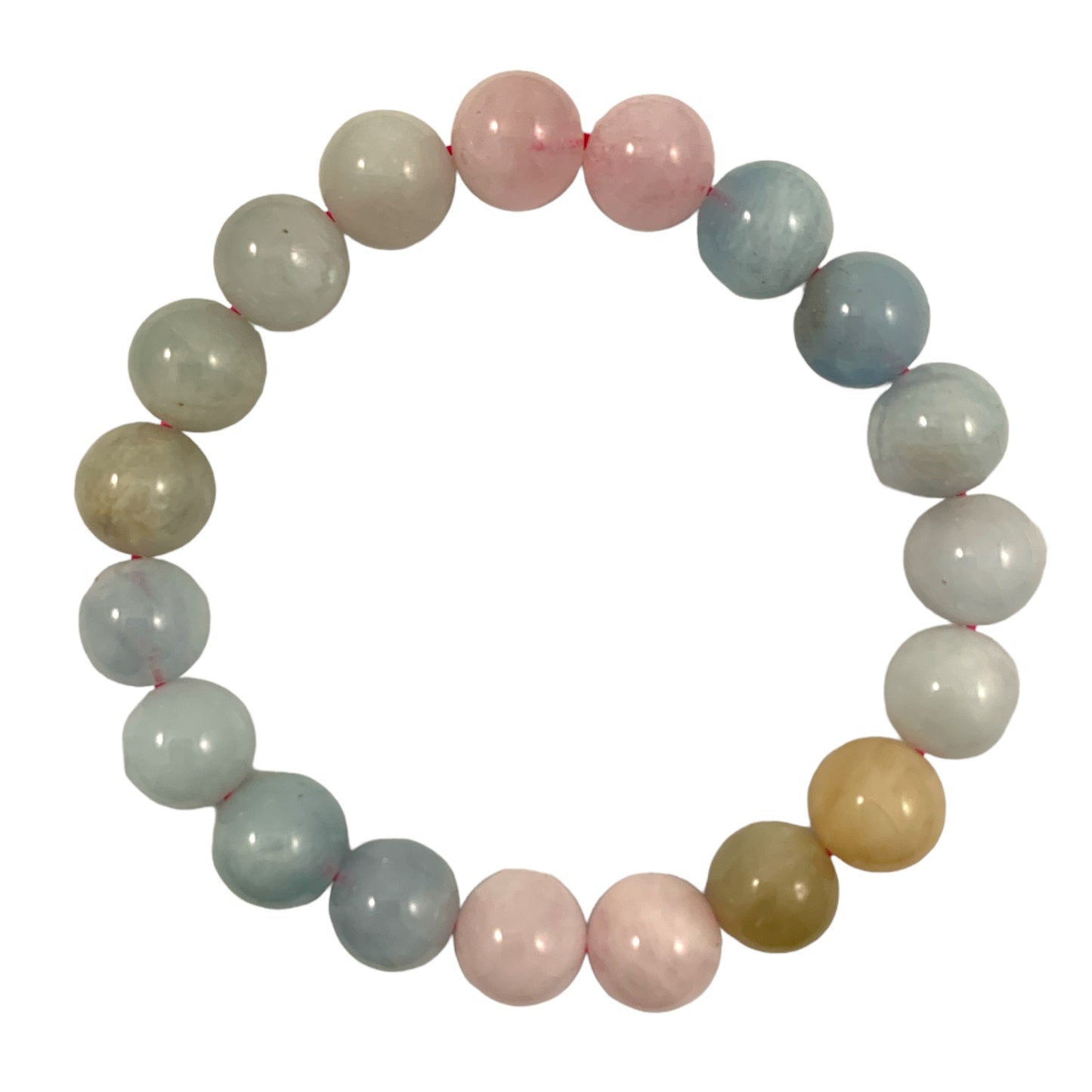 Morganite Bracelet Polished - 10mm Beads -Approx. 7.5 Inch - China - NEW123