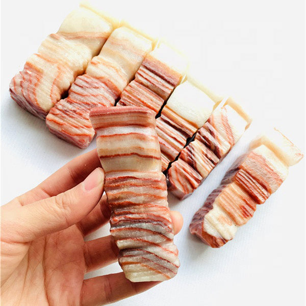 Dali Rainbow Jasper Pork Stone Tri-colored RED BROWN - Polished - Sold by the gram - China - NEW821