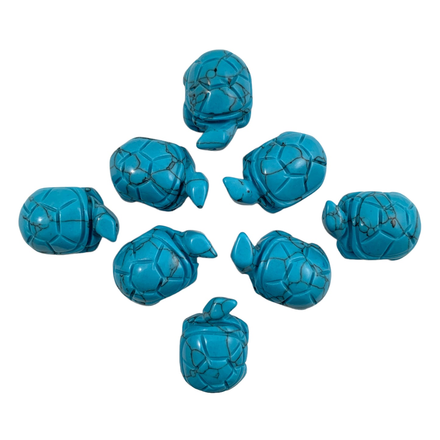 Baby Tortoise - 28x18mm - Turquoise Howlite Dyed - Price Each - China -
NEW1022