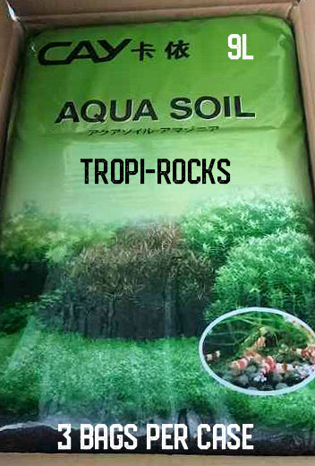 Case of 3 Premium Aqua Soil - Dark Amazonia 2 to 4 mm - 9L Bags Cay - New920