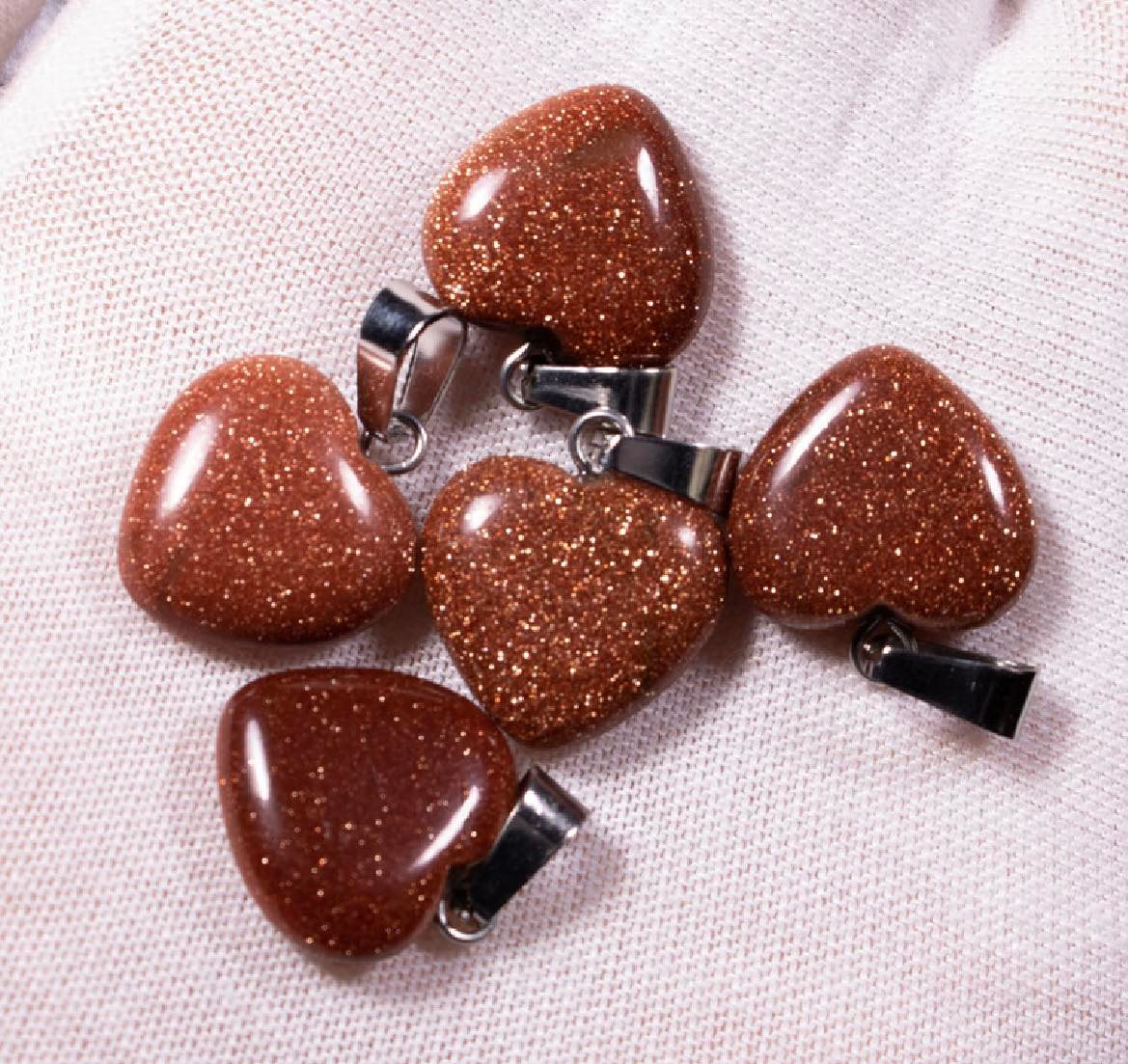 Goldsttone Heart Pendant - 15mm - 2g - China - NEW123