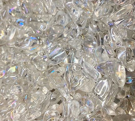 Rainbow Aura Clear Quartz Chips 3 to 8mm - 500 Gram (1.1 Pound) - China
