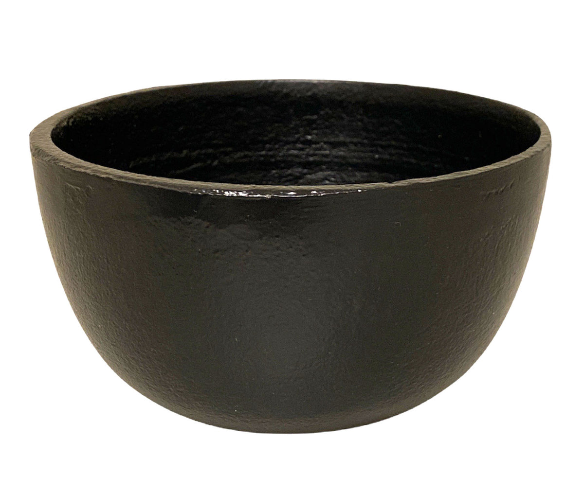 Cast Iron Cauldron - Round - No Handle - No Feet - Large 5.5 x 3 inch H - India - NEW322