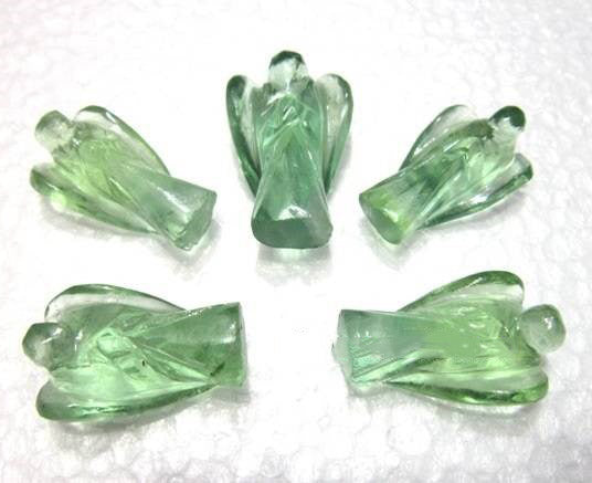 Green Fluorite Angel - 1 inch - 20 grams - NEW422