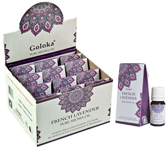 Goloka French Lavender Aroma Oil - Display Box With 12 Bottles
