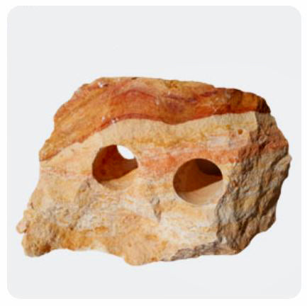 Rainbow Stone with 2 Hole Drilled - Mixed Color - Indonesa - NEW1023