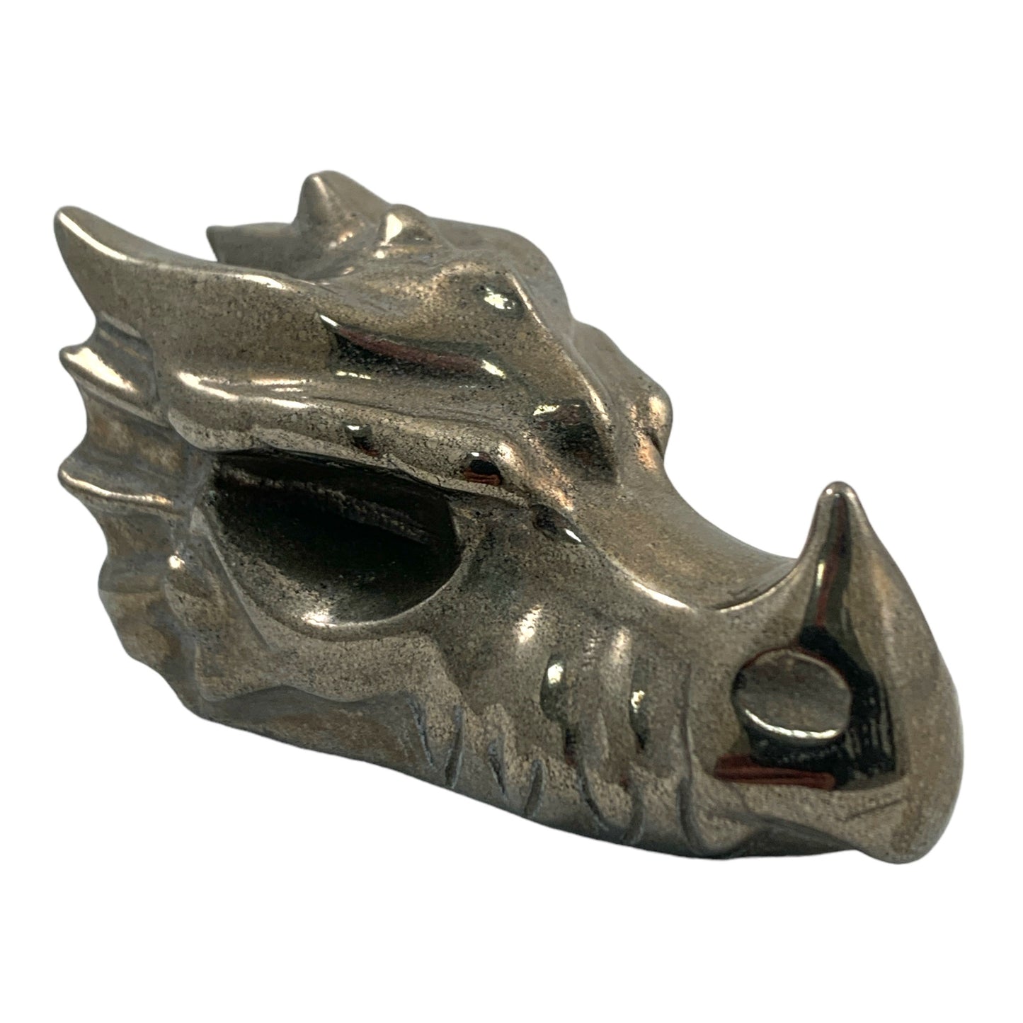 DRAGON HEAD - Pyrite - Small 70 x 32 x 40mm tall - Price Each - China - NEW622